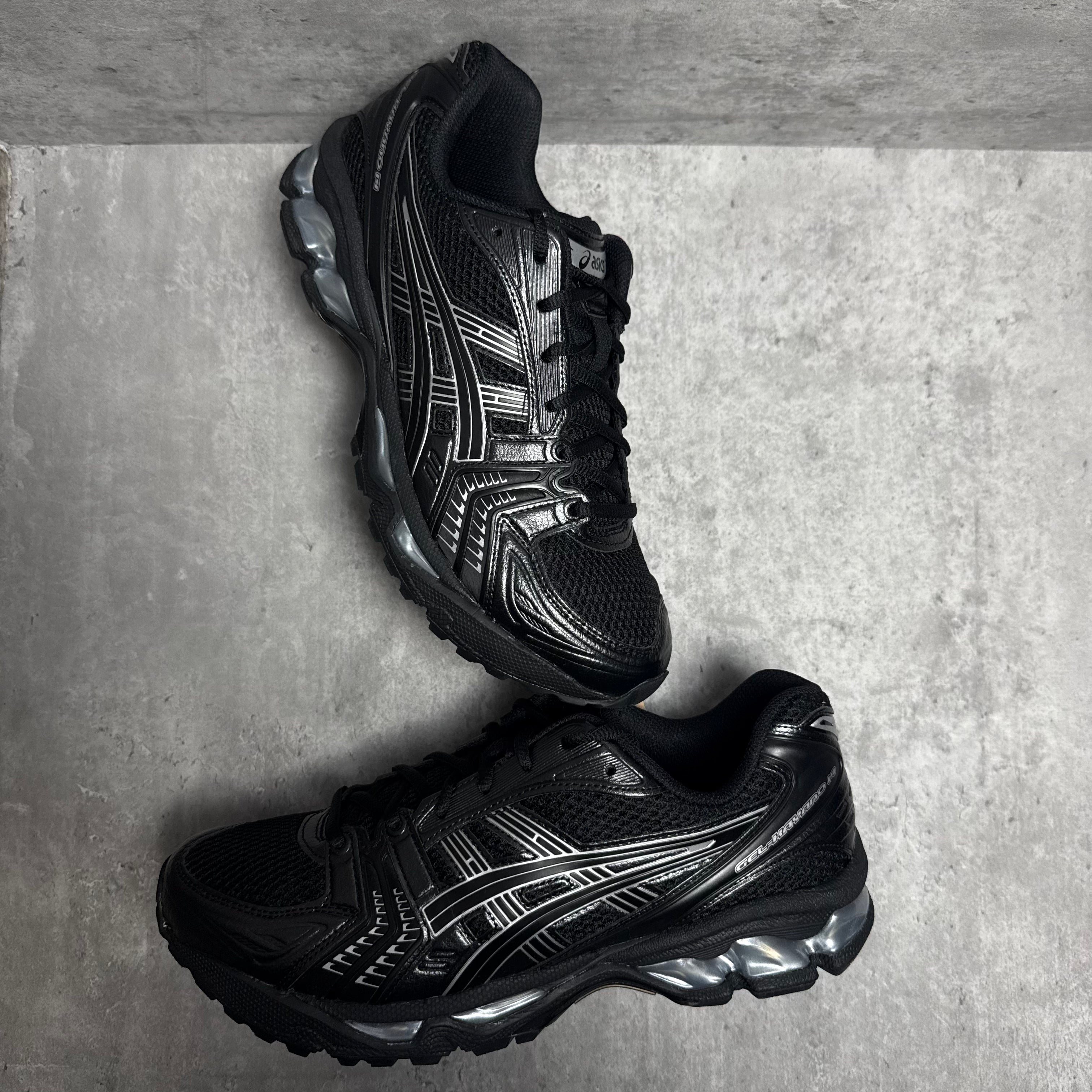 ASICS Gel-Kayano 14 Black / Pure Silver - Cheshire Creps