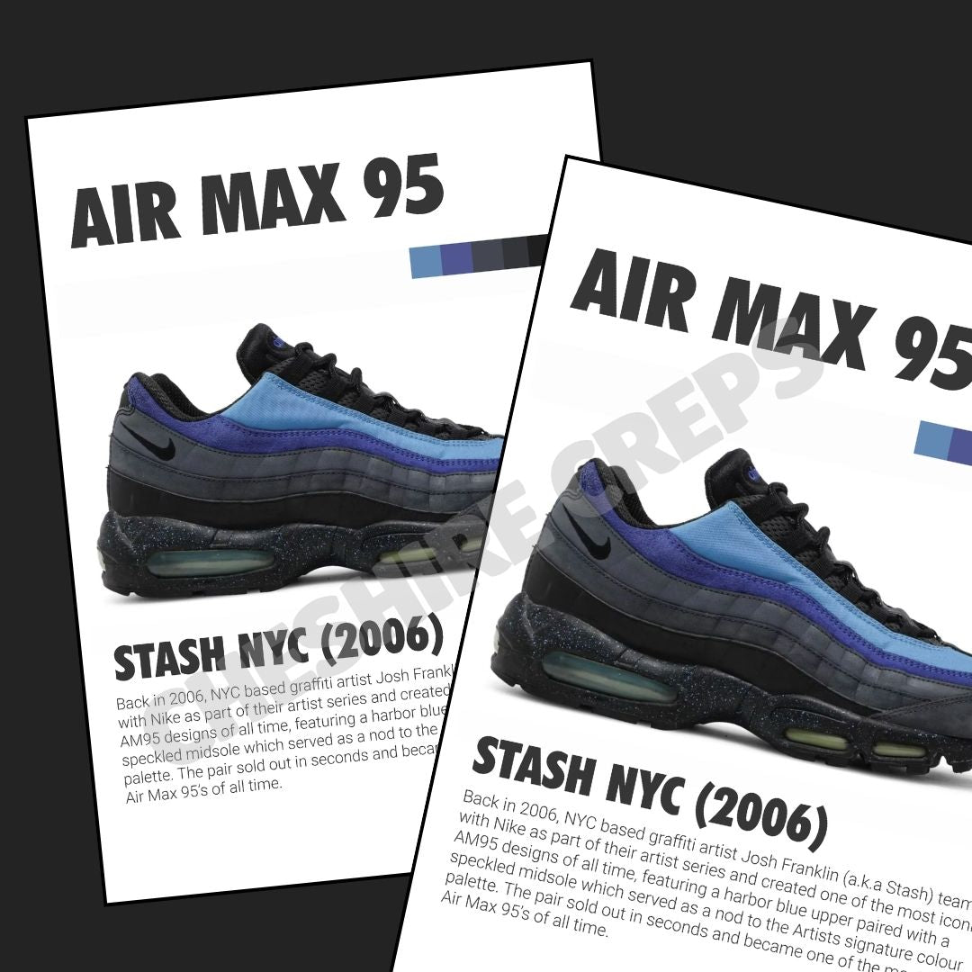 Air Max 95 Stash NYC A3 Print - Cheshire Creps