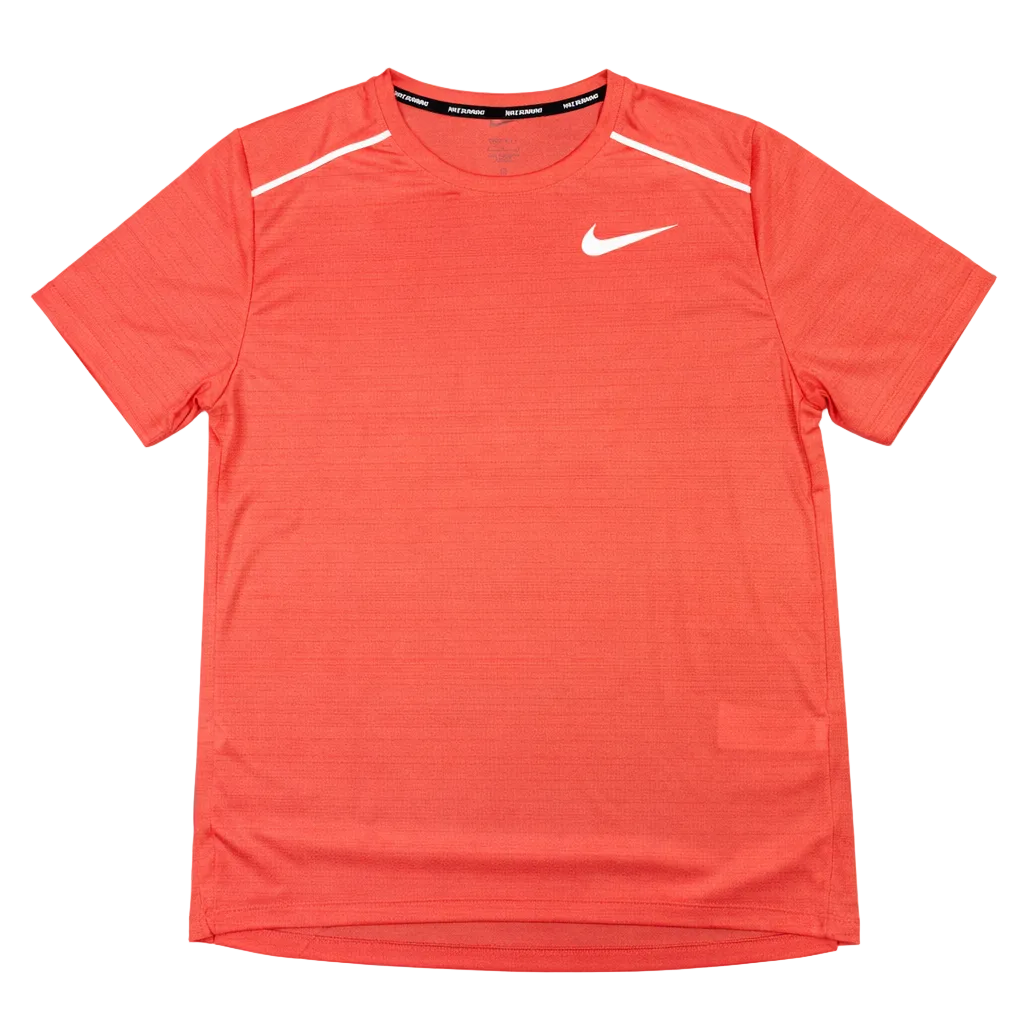 white and peach nike shirt