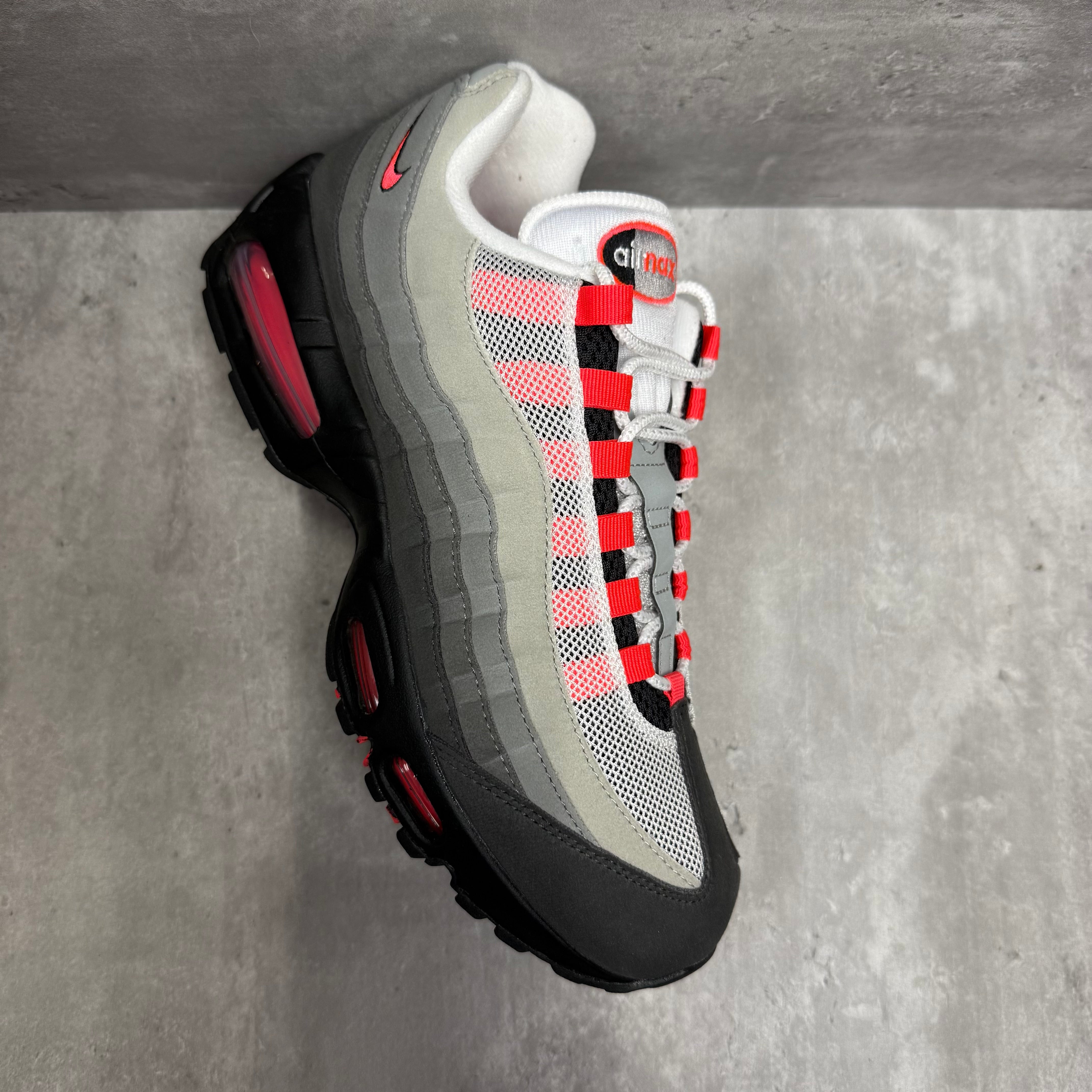 Nike Airmax 95 Solar Red ‘Big Bubble’ 2025 - Cheshire Creps