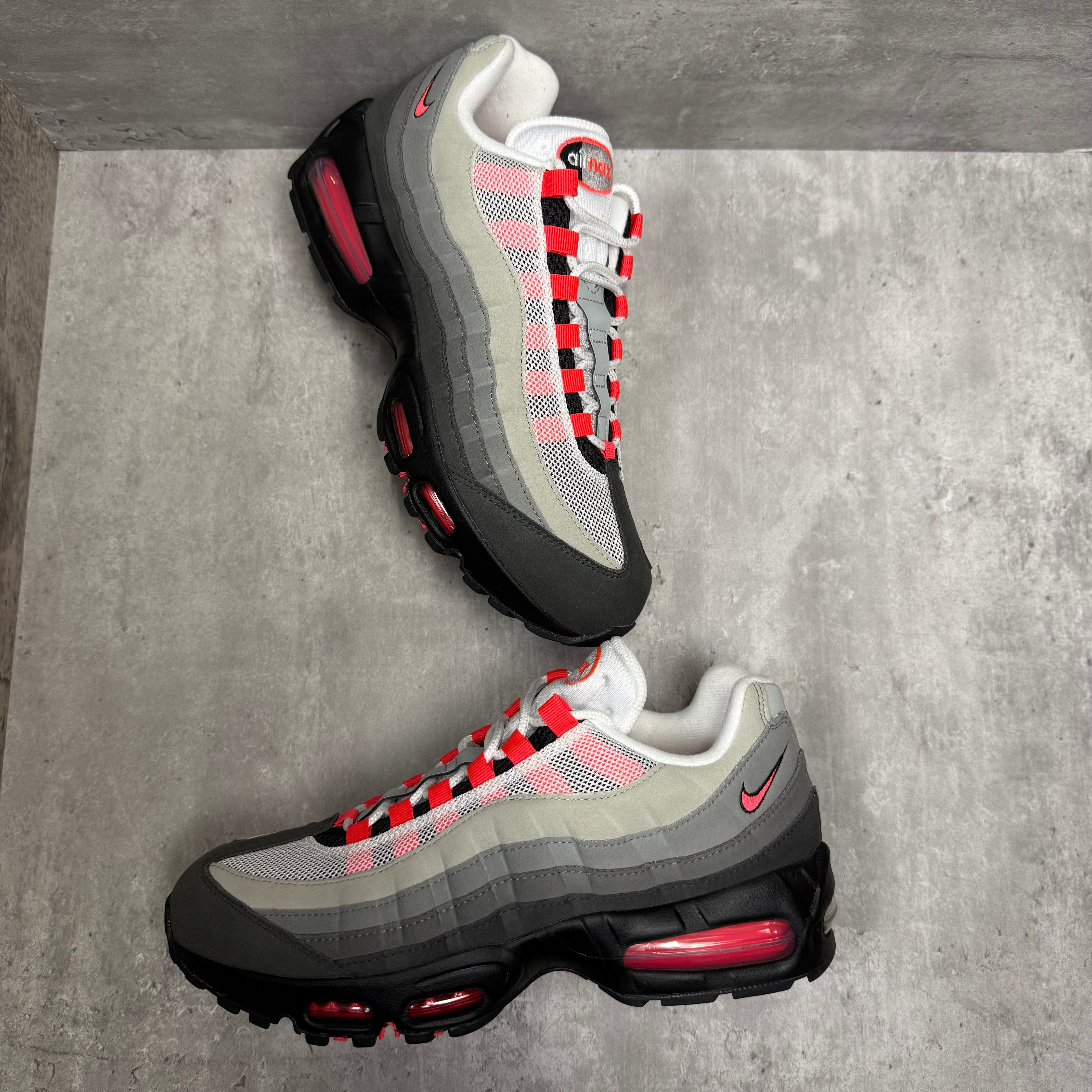 Nike Airmax 95 Solar Red ‘Big Bubble’ 2025 - Cheshire Creps