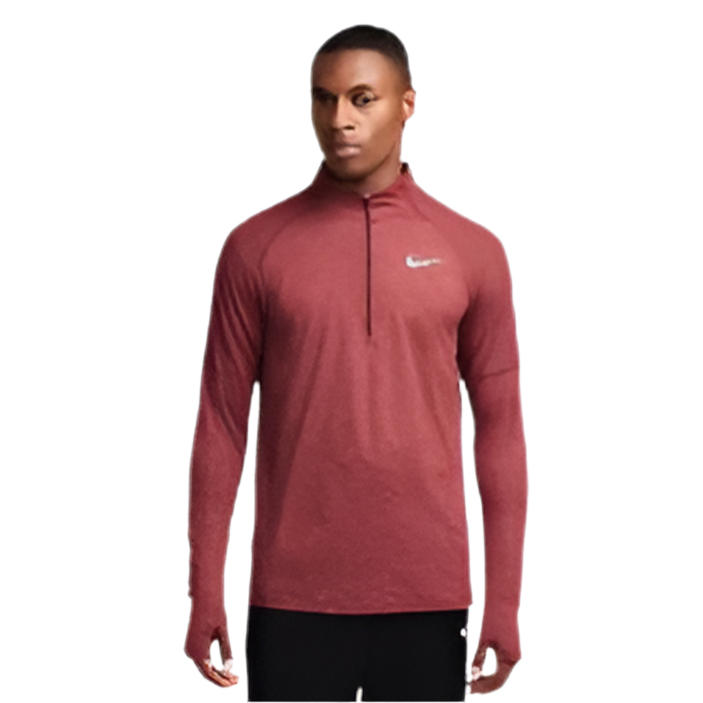 Nike - Maroon Element Half Zip Running Top - Cheshire Creps