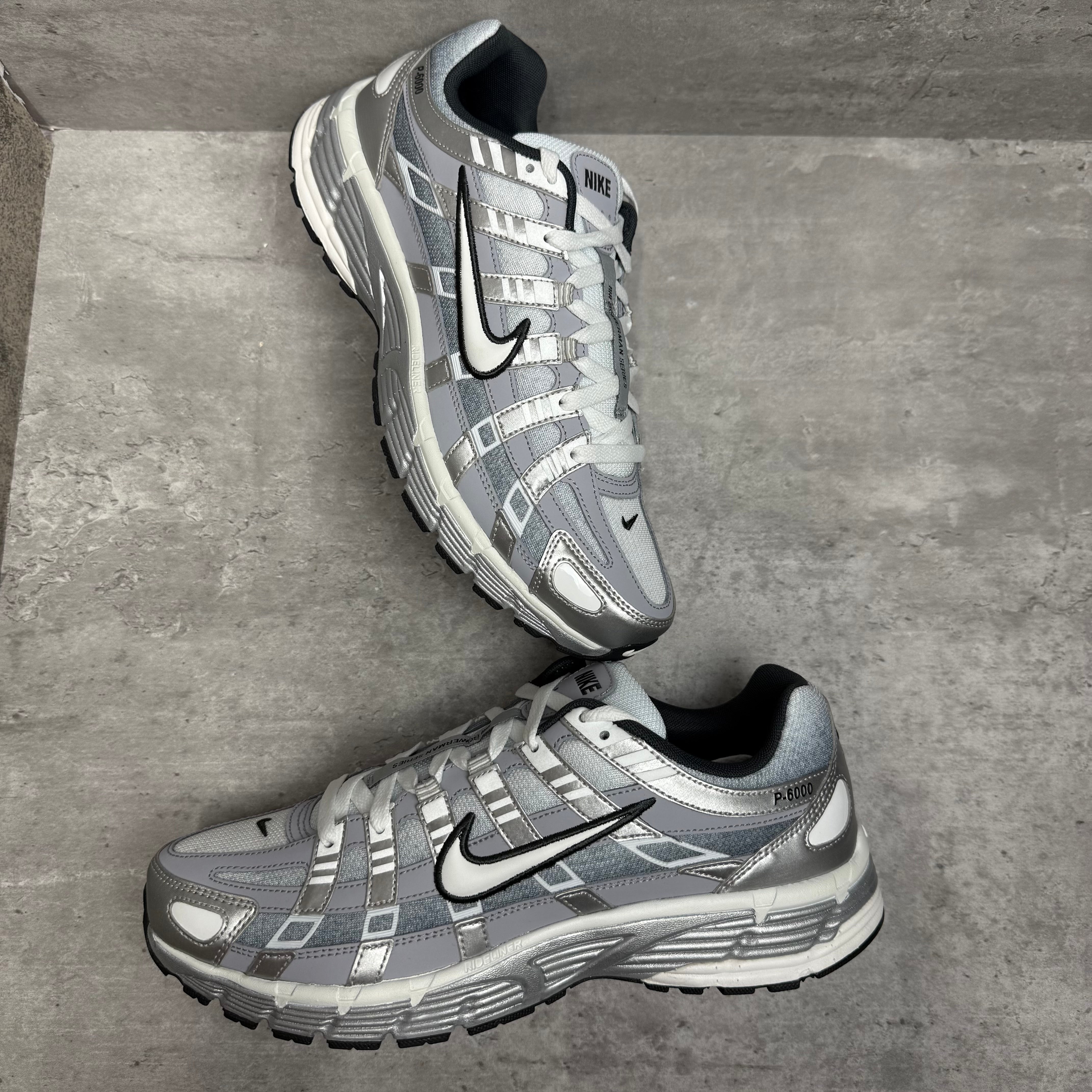 Nike P-6000 Metallic Silver Wolf Grey