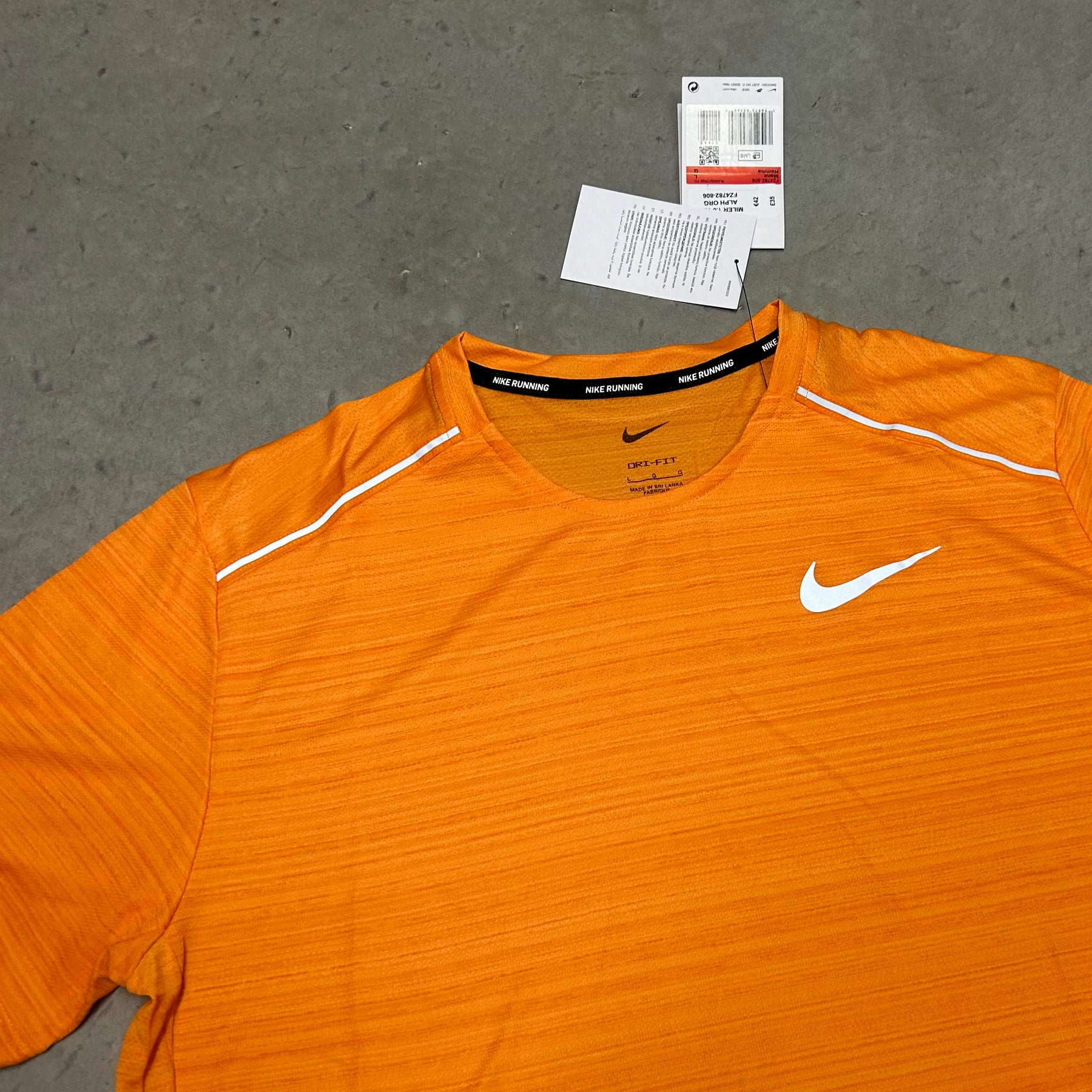 Nike Miler 1.0 T-Shirt Orange