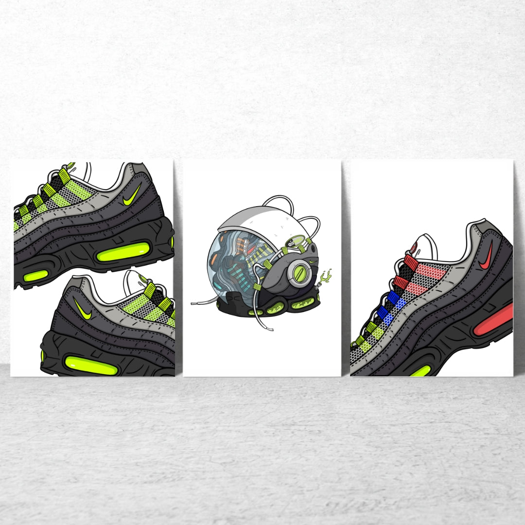 3-PCK AIR MAX 95 A3 PRINT BUNDLE - Cheshire Creps