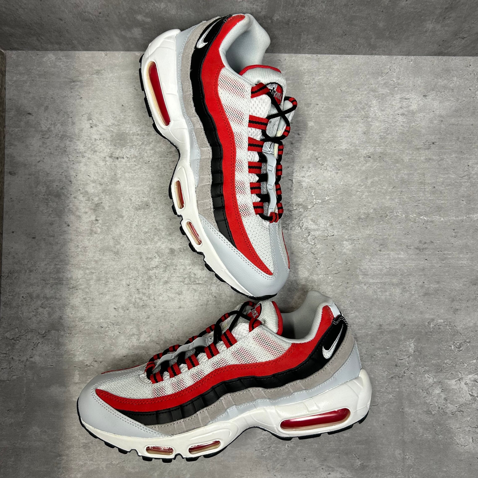 Team Red Red Black And Grey Air Max 95 95 Essential Nike Air 95