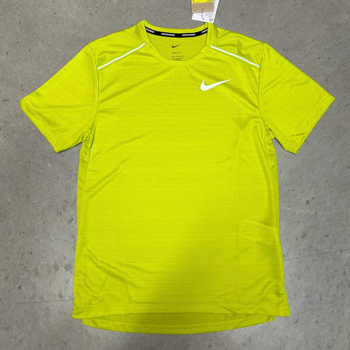 Nike Miler 1.0 T-Shirt Lime Green