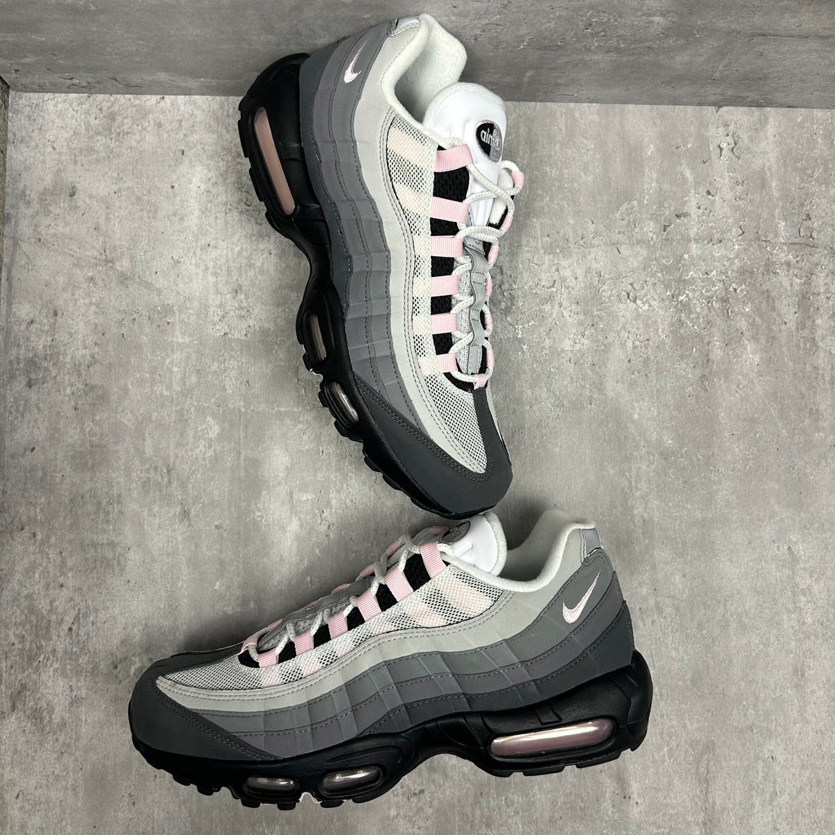 Pink black and grey air max 95 clearance