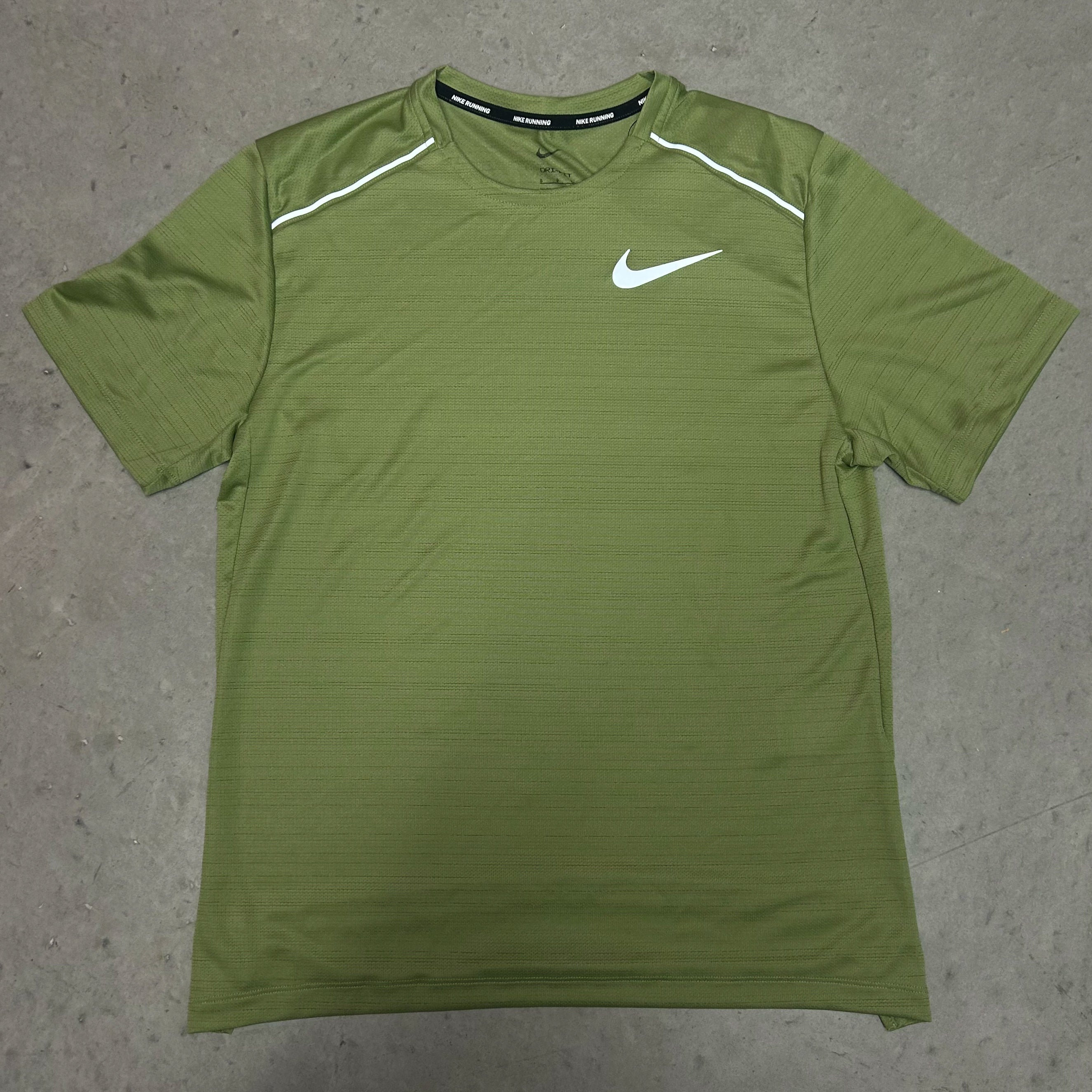 Nike Miler 1.0 T-Shirt Khaki Green