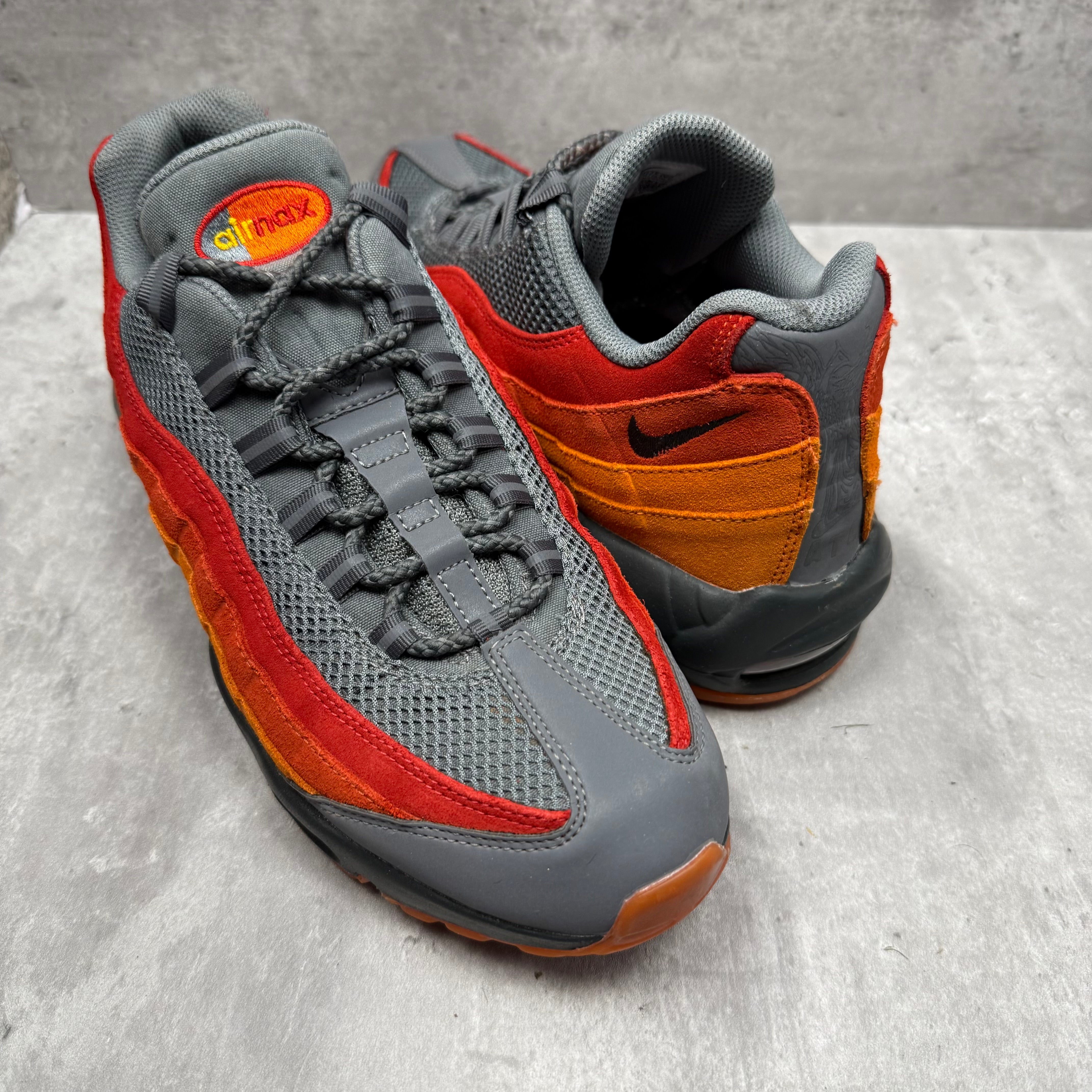 Orange Grey Air Max 95 Red Nike Air Max 95 Wolf Grey Safety Orange