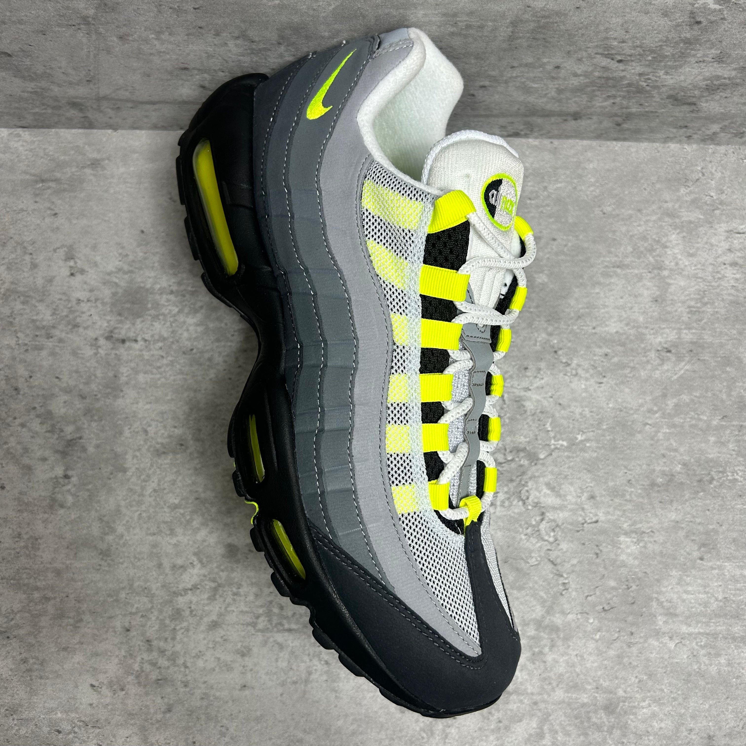 95 Og White Black And Neon Green Air Max Nike Airmax 95 Neon