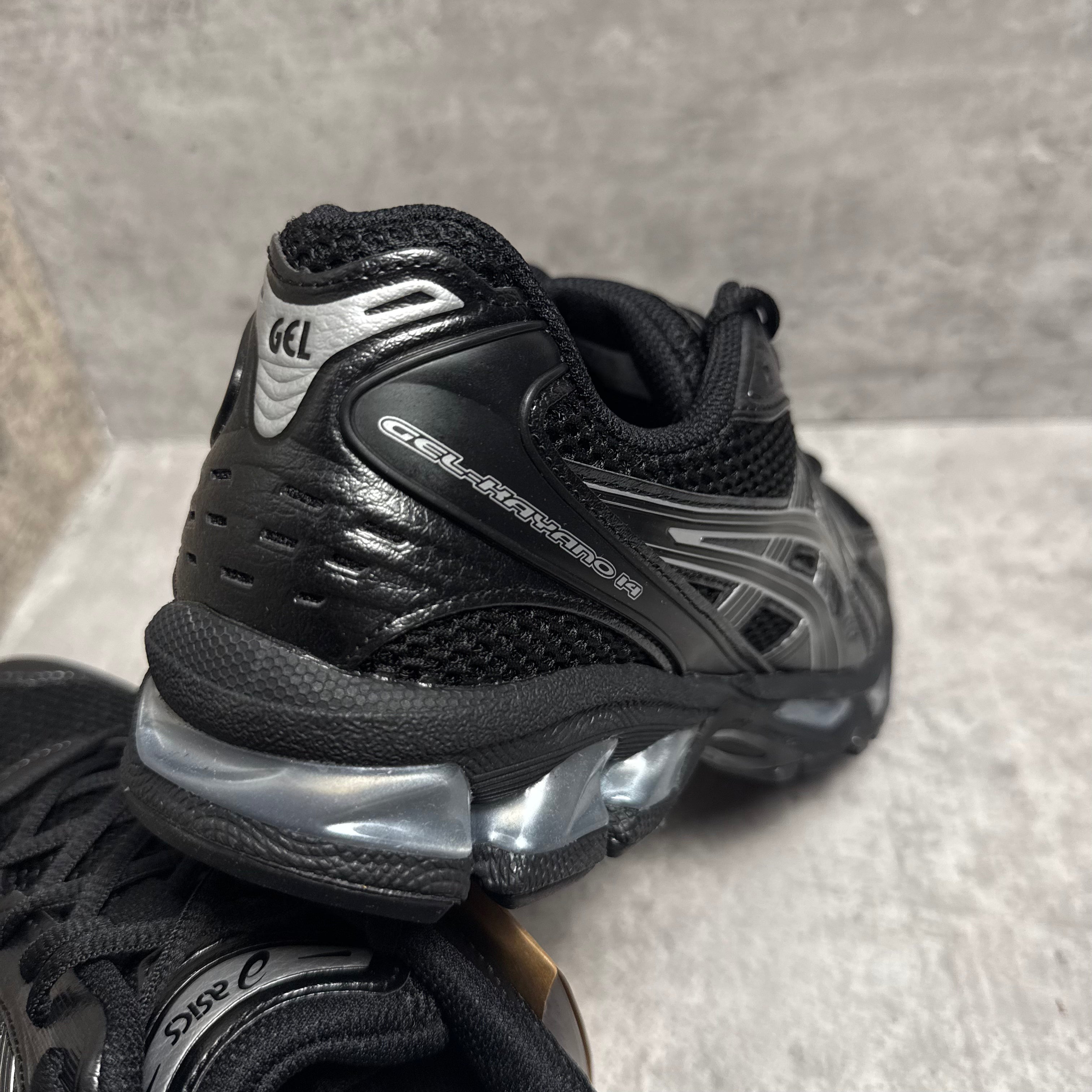 ASICS Gel-Kayano 14 Black / Pure Silver - Cheshire Creps