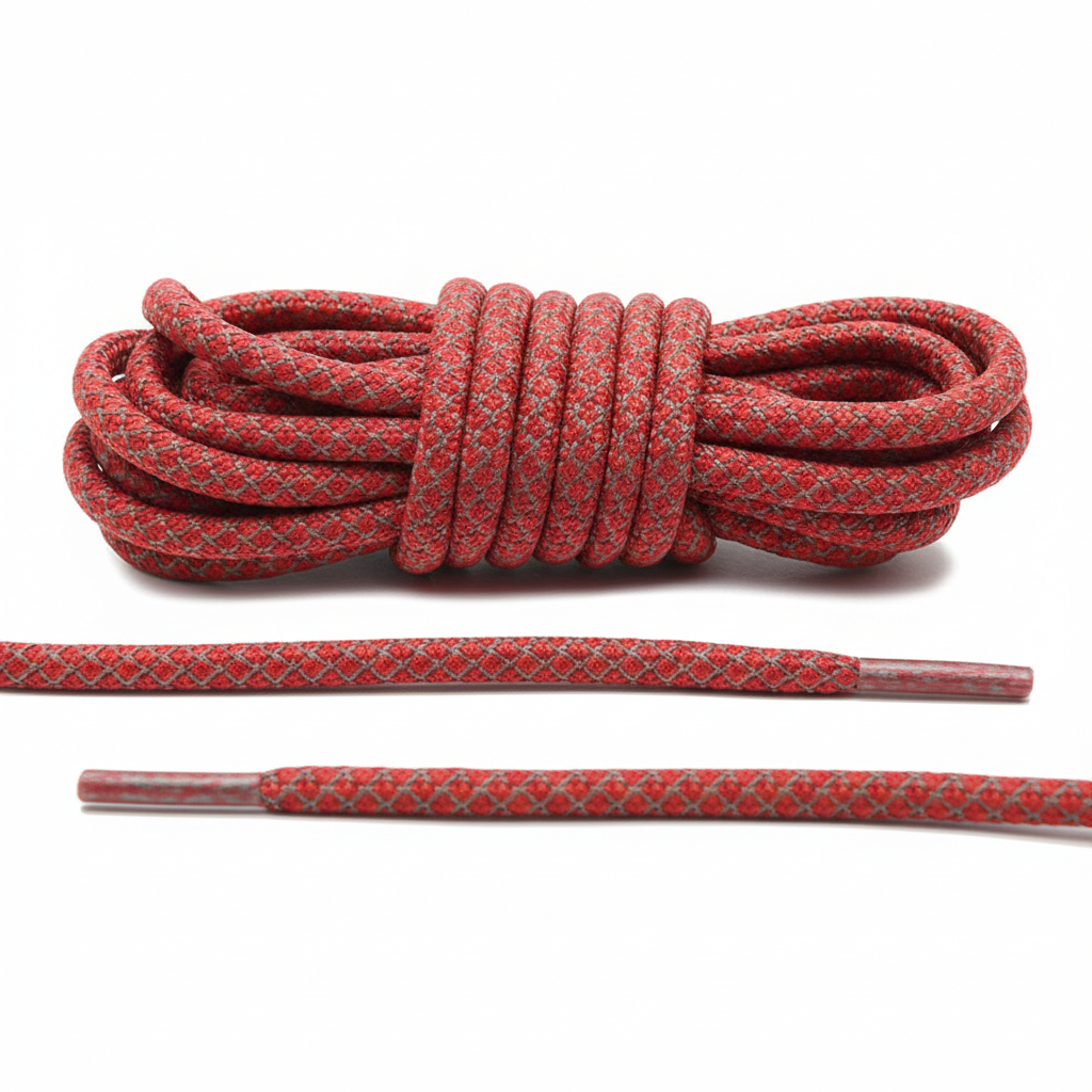 Airmax 95 Laces Solar Red - 3M Reflective - Cheshire Creps 