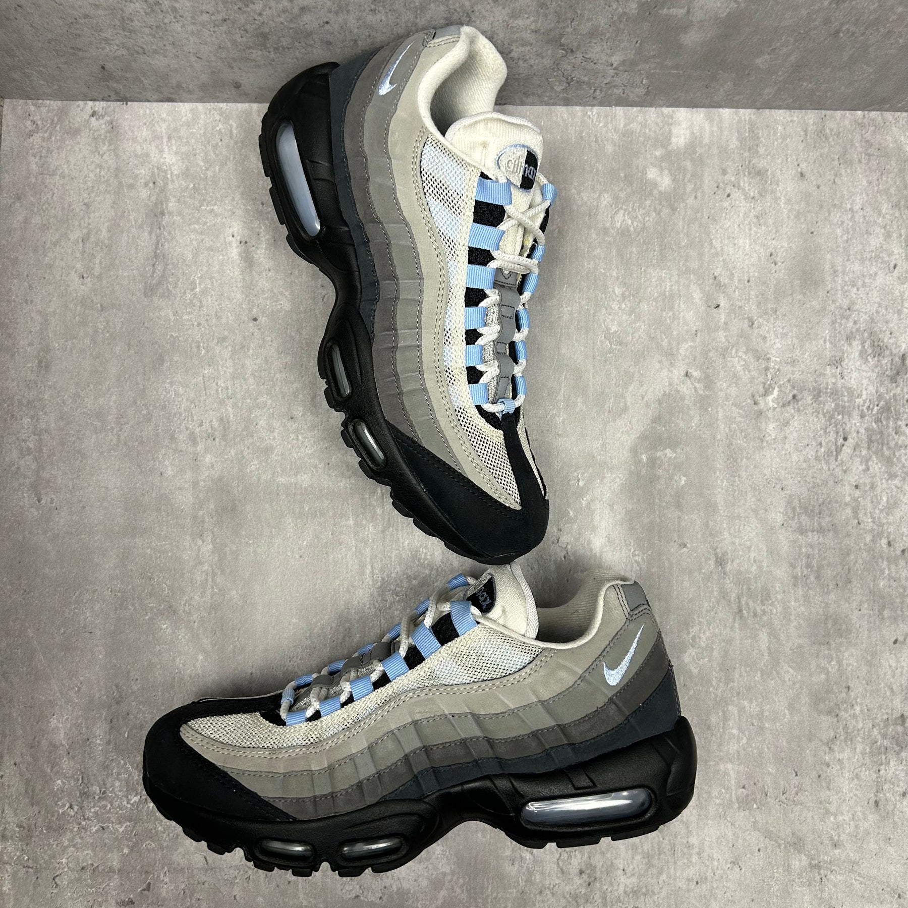 Air max 95 aluminum top blue