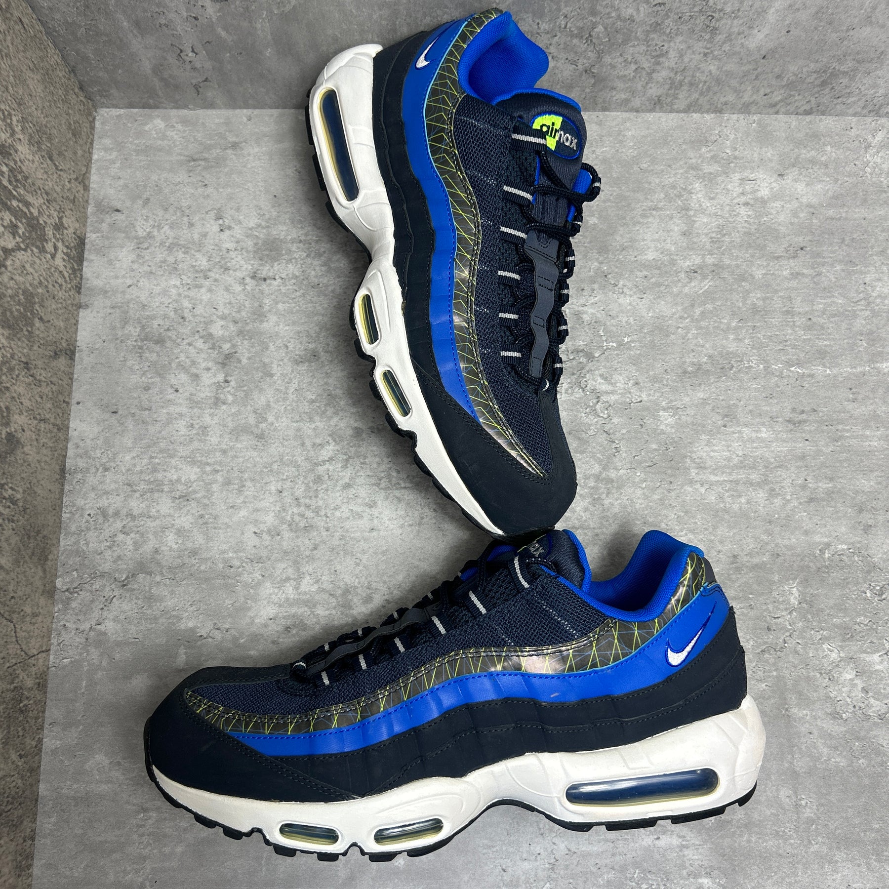 Royal blue and 2024 white air max 95